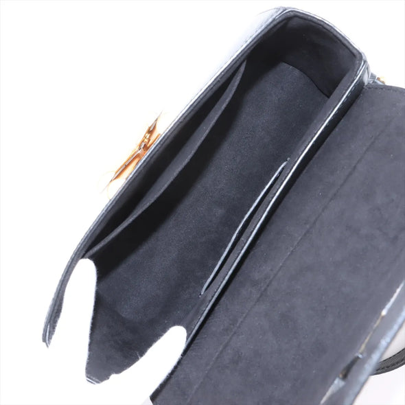 Louis Vuitton Black Epi Calfskin Leather Twist MM Shoulder Bag [Clearance Sale]