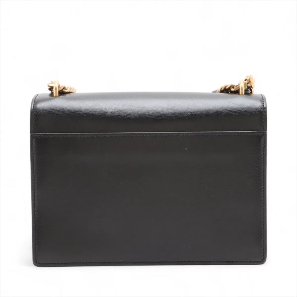 Saint Laurent Black Calfskin Leather Medium Sunset Shoulder Bag [Clearance Sale]