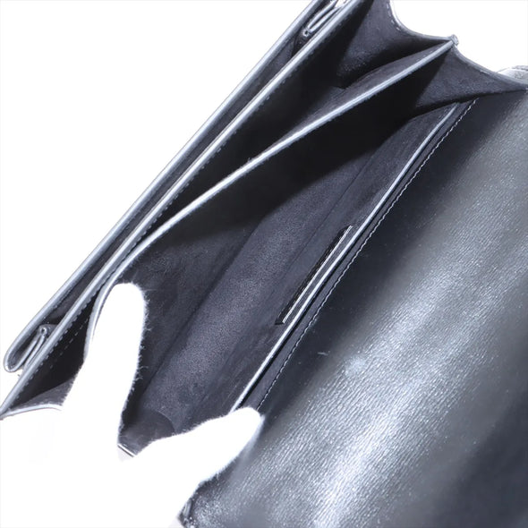 Saint Laurent Black Calfskin Leather Medium Sunset Shoulder Bag [Clearance Sale]