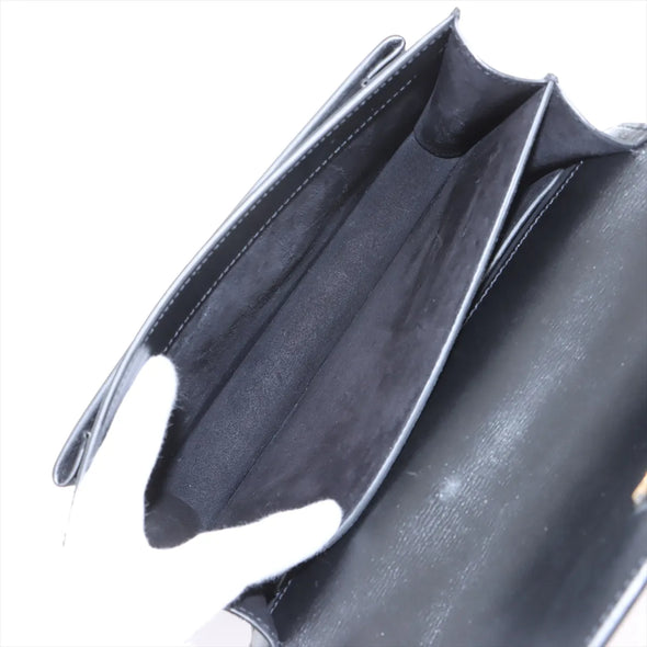 Saint Laurent Black Calfskin Leather Medium Sunset Shoulder Bag [Clearance Sale]