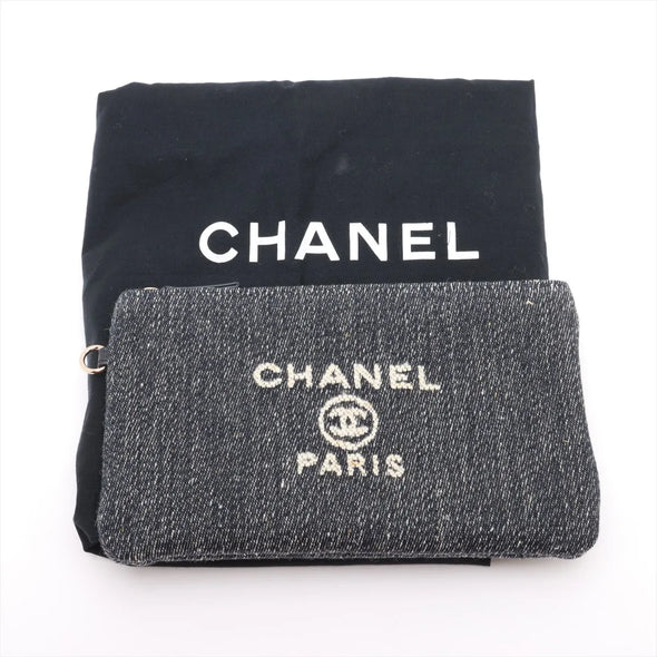 Denim Deauville MM Shopping Tote
