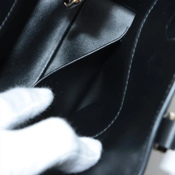 Christian Dior Black Macrocannage Leather Small Dior Toujours Vertical Tote Bag [Clearance Sale]