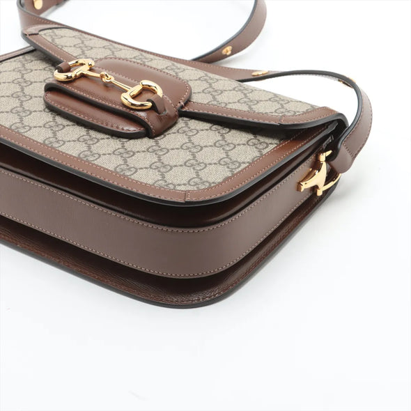 Gucci GG Supreme Gucci Horsebit 1955 Medium Shoulder Bag [Clearance Sale]