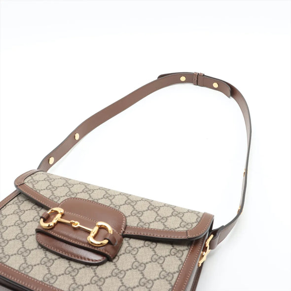 Gucci GG Supreme Gucci Horsebit 1955 Medium Shoulder Bag [Clearance Sale]