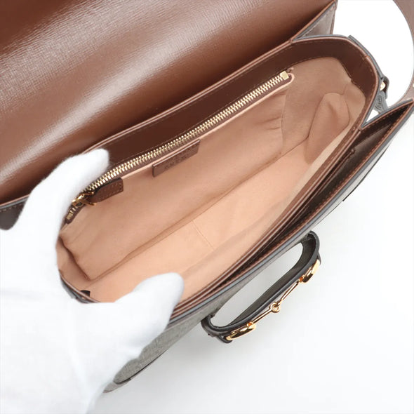 Gucci GG Supreme Gucci Horsebit 1955 Medium Shoulder Bag [Clearance Sale]