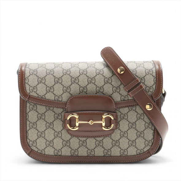 Gucci GG Supreme Gucci Horsebit 1955 Medium Shoulder Bag [Clearance Sale]