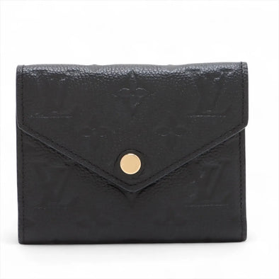 Louis Vuitton Noir Monogram Empreinte Leather Victorine Wallet [Clearance Sale]
