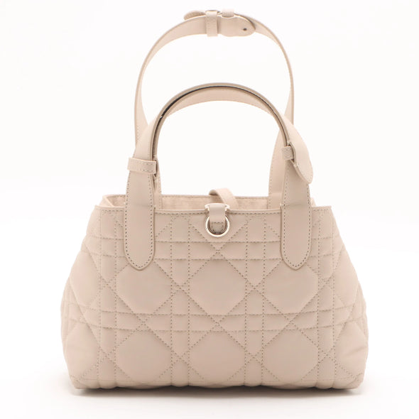 Christian Dior Beige Macrocannage Leather Small Dior Toujours Bag [Clearance Sale]