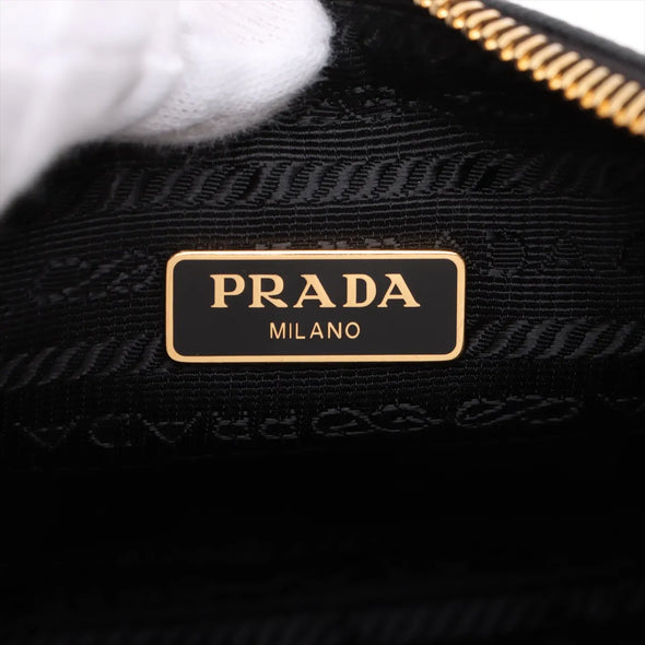 Prada Black Saffiano Leather and Re-Nylon Re-Edition 2005 Shoulder Bag  [Clearance Sale]