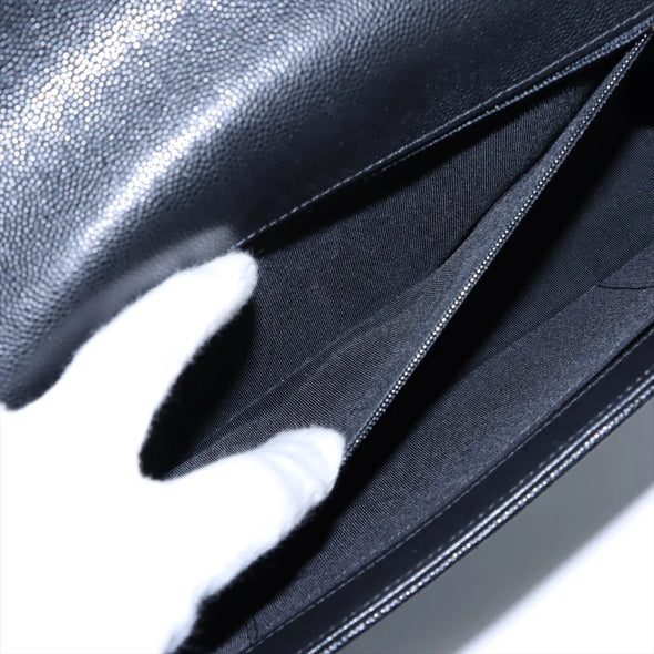 Chanel Black Caviar Calfskin Boy Chanel Flap Closure Handbag [Clearance Sale]
