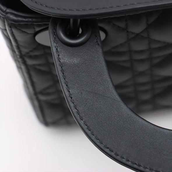 Christian Dior Black Cannage Lambskin Leather Mini Lady Dior Bag [Clearance Sale]