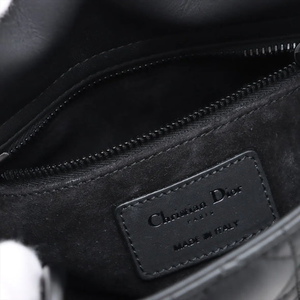 Christian Dior Black Cannage Lambskin Leather Mini Lady Dior Bag [Clearance Sale]