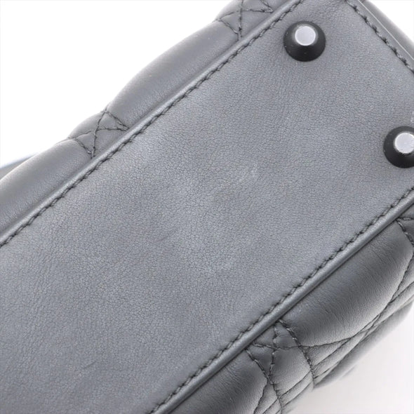 Christian Dior Black Cannage Lambskin Leather Mini Lady Dior Bag [Clearance Sale]