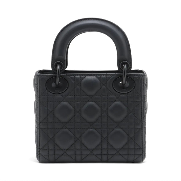 Christian Dior Black Cannage Lambskin Leather Mini Lady Dior Bag [Clearance Sale]