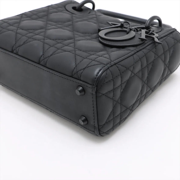 Christian Dior Black Cannage Lambskin Leather Mini Lady Dior Bag [Clearance Sale]