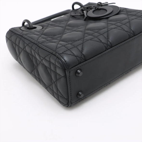 Christian Dior Black Cannage Lambskin Leather Mini Lady Dior Bag [Clearance Sale]