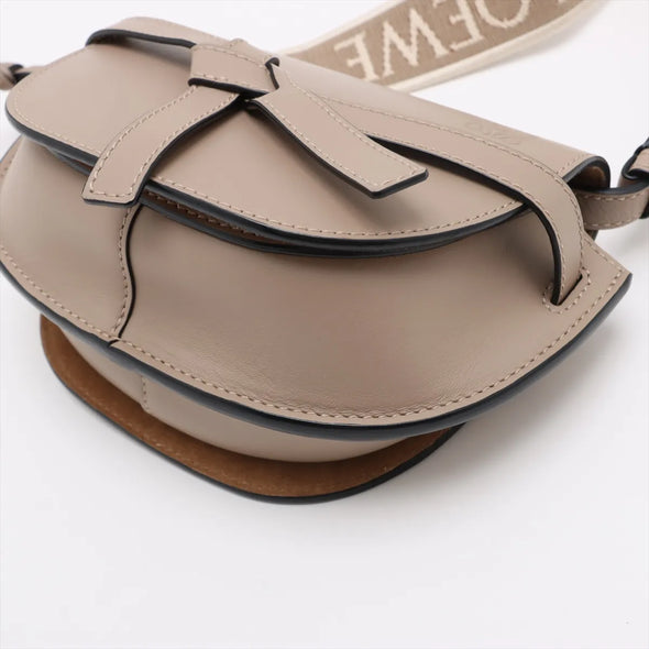 Loewe Beige Leather Mini Gate Bag [Clearance Sale]