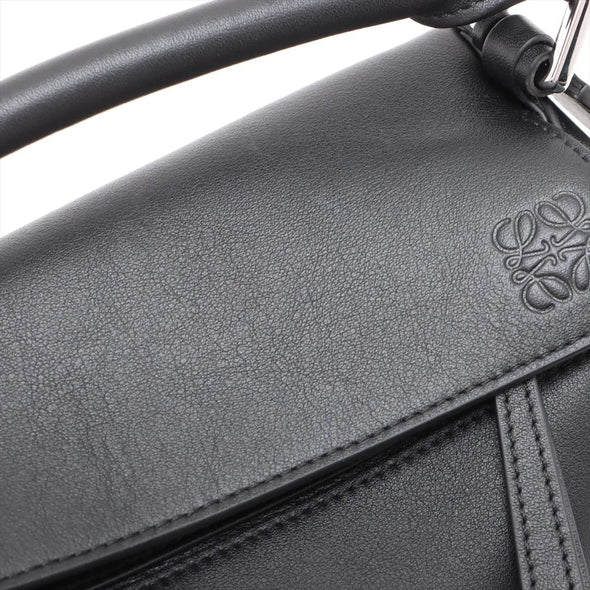 Loewe Black Leather Small Puzzle Bag [Clearance Sale]