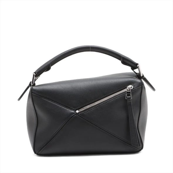 Loewe Black Leather Small Puzzle Bag [Clearance Sale]
