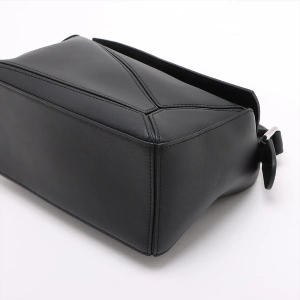 Loewe Black Leather Small Puzzle Bag [Clearance Sale]