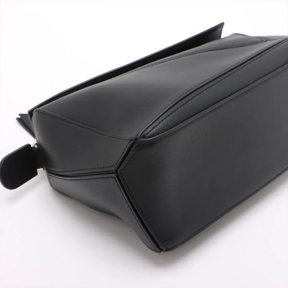 Loewe Black Leather Small Puzzle Bag [Clearance Sale]