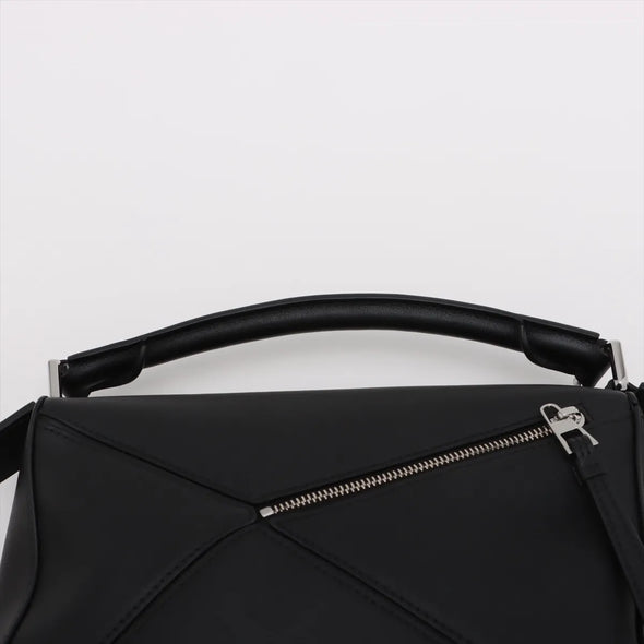 Loewe Black Leather Small Puzzle Bag [Clearance Sale]