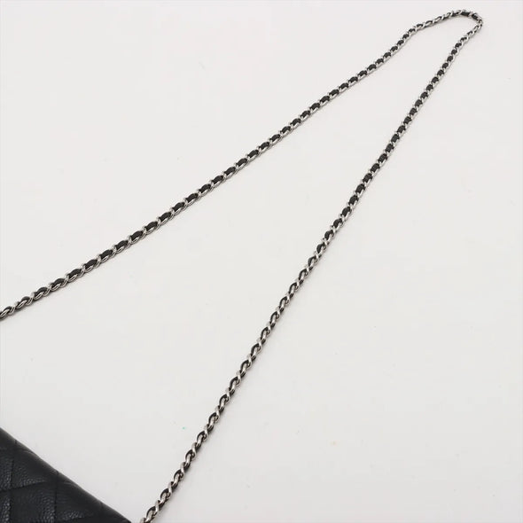 Chanel Black Caviar Calfskin Wallet on Chain [Clearance Sale]