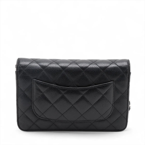 Chanel Black Caviar Calfskin Wallet On Chain [Clearance Sale]