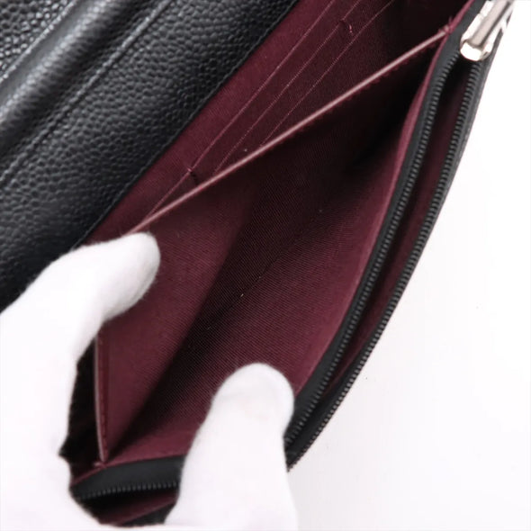 Chanel Black Caviar Calfskin Wallet On Chain [Clearance Sale]