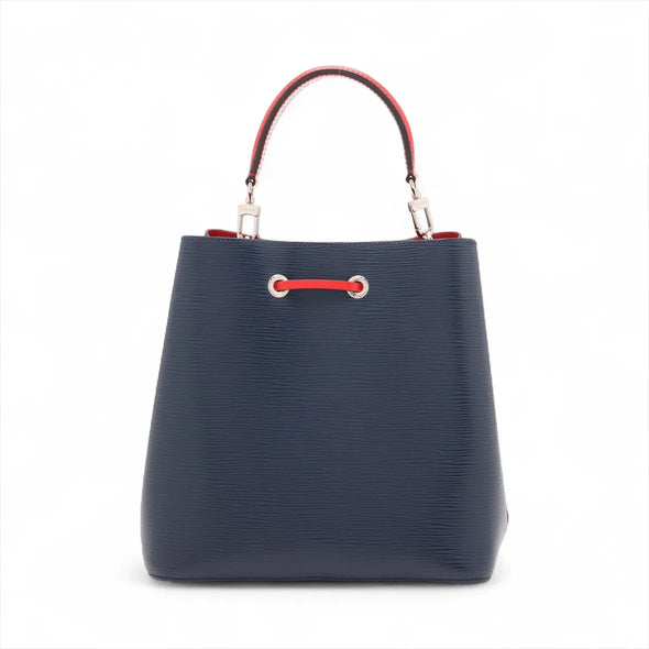 Louis Vuitton Navy Rouge Epi Calfskin Leather Neonoe MM [Clearance Sale]