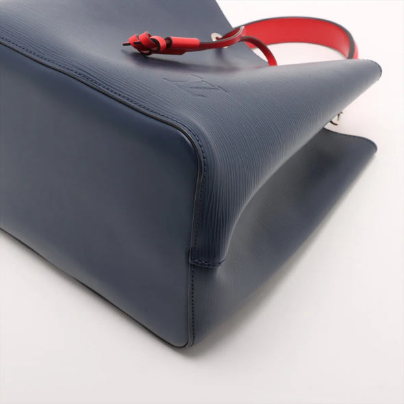 Louis Vuitton Navy Rouge Epi Calfskin Leather Neonoe MM [Clearance Sale]