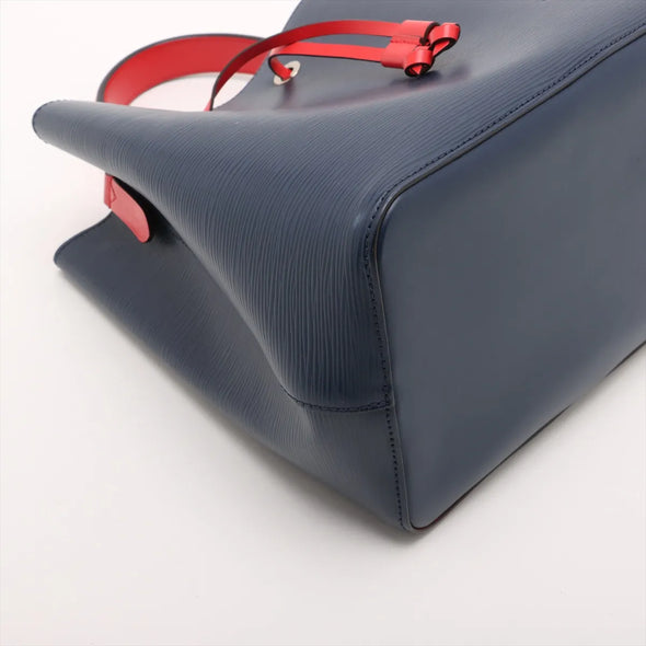 Louis Vuitton Navy Rouge Epi Calfskin Leather Neonoe MM [Clearance Sale]