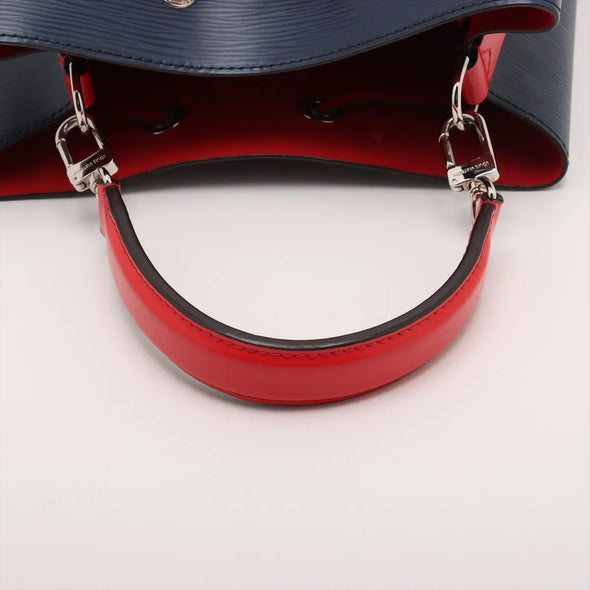 Louis Vuitton Navy Rouge Epi Calfskin Leather Neonoe MM [Clearance Sale]
