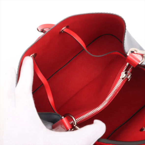 Louis Vuitton Navy Rouge Epi Calfskin Leather Neonoe MM [Clearance Sale]