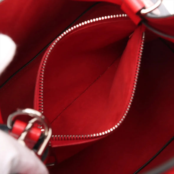 Louis Vuitton Navy Rouge Epi Calfskin Leather Neonoe MM [Clearance Sale]