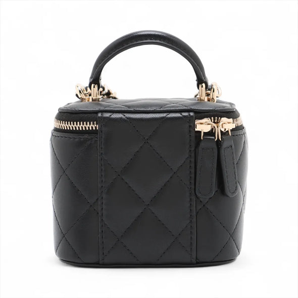 Chanel Black Nappa Lambskin Vanity Bag [Clearance Sale]