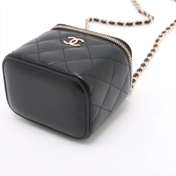 Chanel Black Nappa Lambskin Vanity Bag [Clearance Sale]