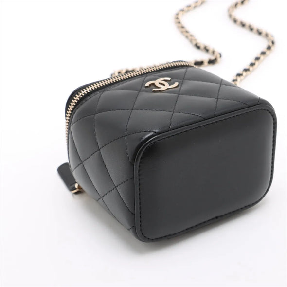 Chanel Black Nappa Lambskin Vanity Bag [Clearance Sale]