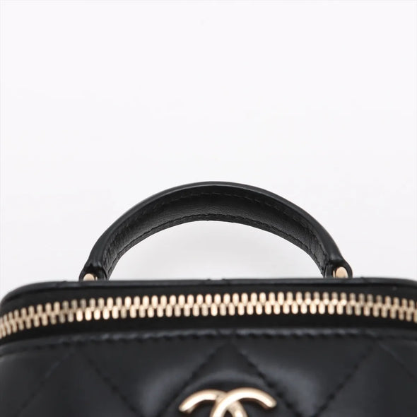 Chanel Black Nappa Lambskin Vanity Bag [Clearance Sale]