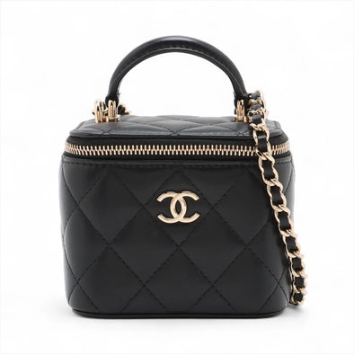 Chanel Black Nappa Lambskin Vanity Bag [Clearance Sale]