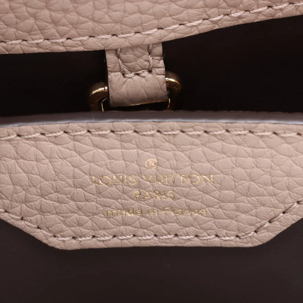 Louis Vuitton Beige Taurillon Leather Capucines BB [Clearance Sale]