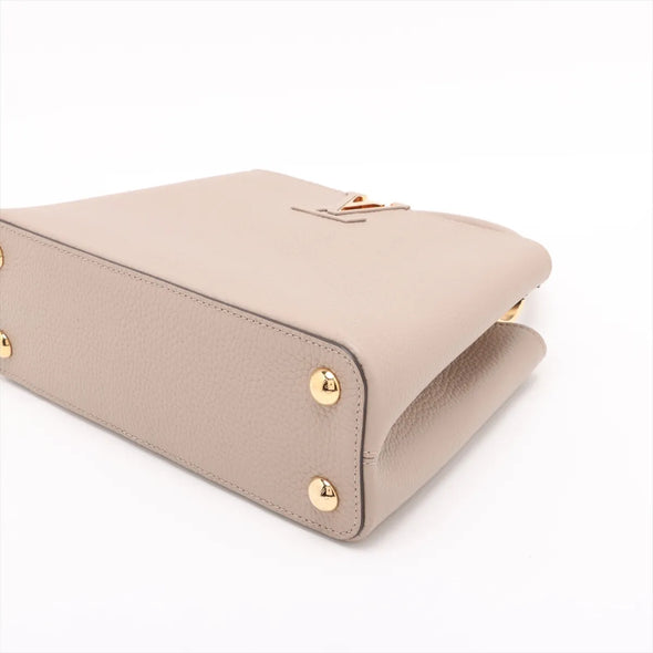 Louis Vuitton Beige Taurillon Leather Capucines BB [Clearance Sale]