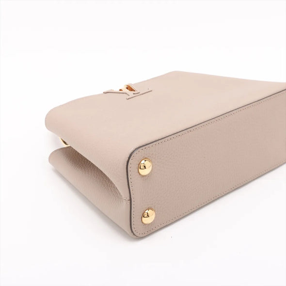 Louis Vuitton Beige Taurillon Leather Capucines BB [Clearance Sale]
