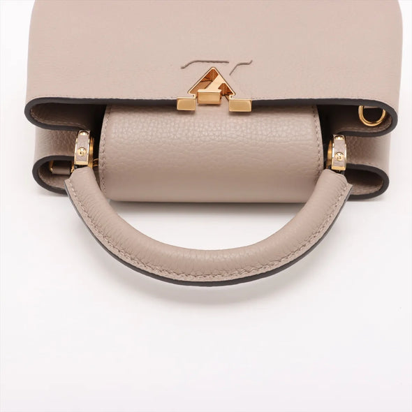 Louis Vuitton Beige Taurillon Leather Capucines BB [Clearance Sale]