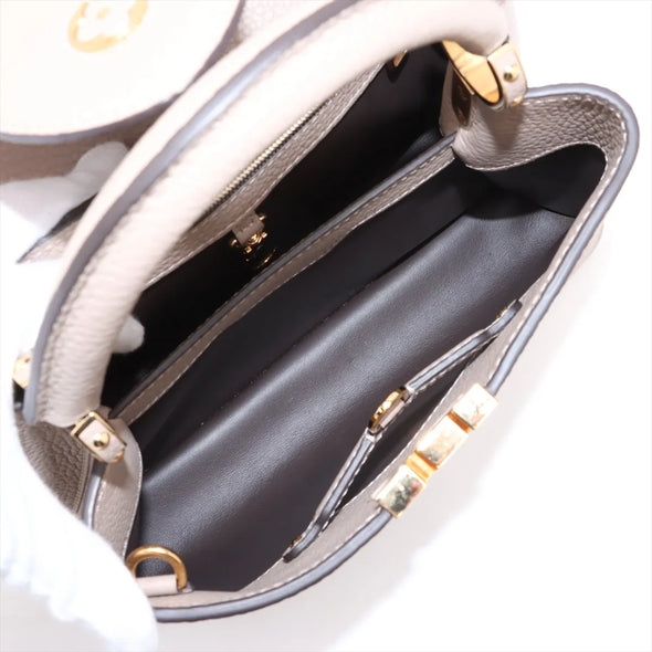 Louis Vuitton Beige Taurillon Leather Capucines BB [Clearance Sale]