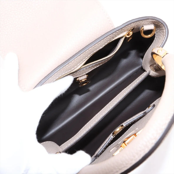 Louis Vuitton Beige Taurillon Leather Capucines BB [Clearance Sale]