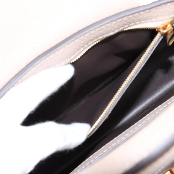 Louis Vuitton Beige Taurillon Leather Capucines BB [Clearance Sale]