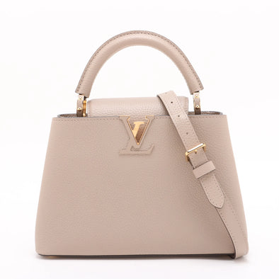 Louis Vuitton Beige Taurillon Leather Capucines BB [Clearance Sale]