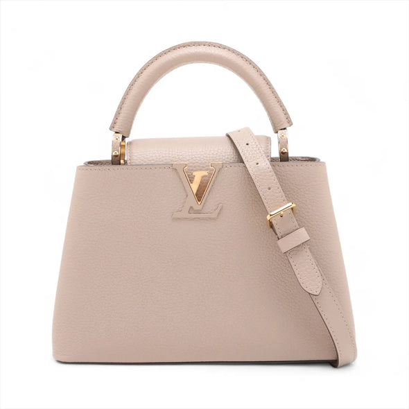 Louis Vuitton Beige Taurillon Leather Capucines BB [Clearance Sale]