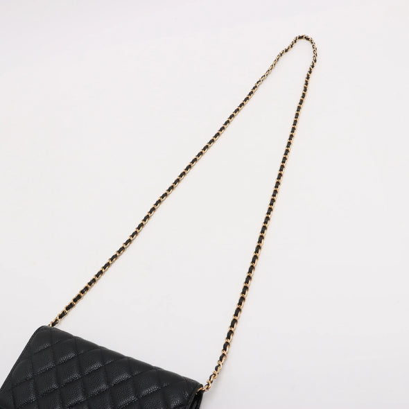 Chanel Black Caviar Calfskin Wallet On Chain [Clearance Sale]